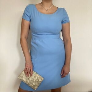 East 5th Sky Blue Short Sleeve A-line Dress
